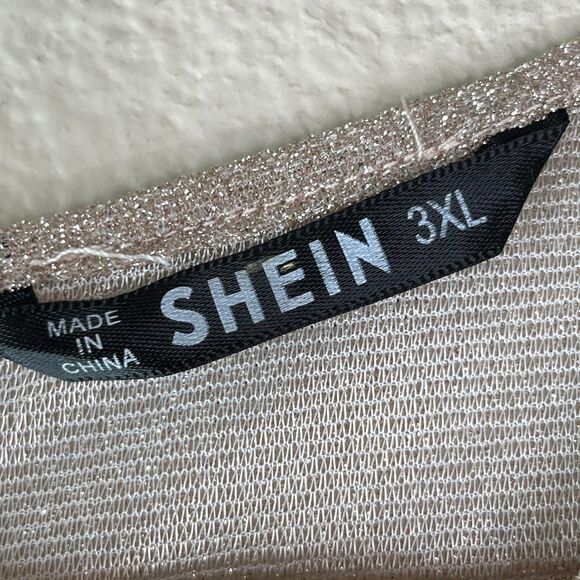 Maxi SHEIN Long Sleeve Women’s Dress Pleated Blush Pink Size 3XL #652 - Picture 13 of 16